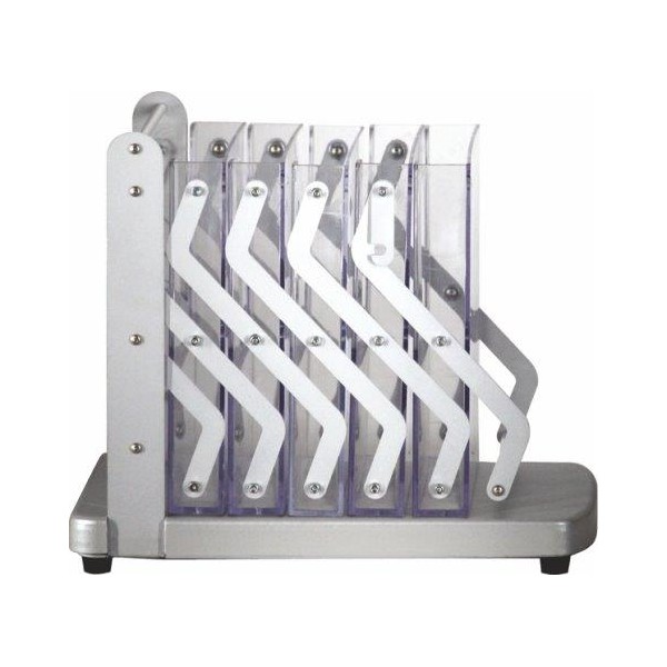 Porta depliant richiudibile con 5 tasche A4