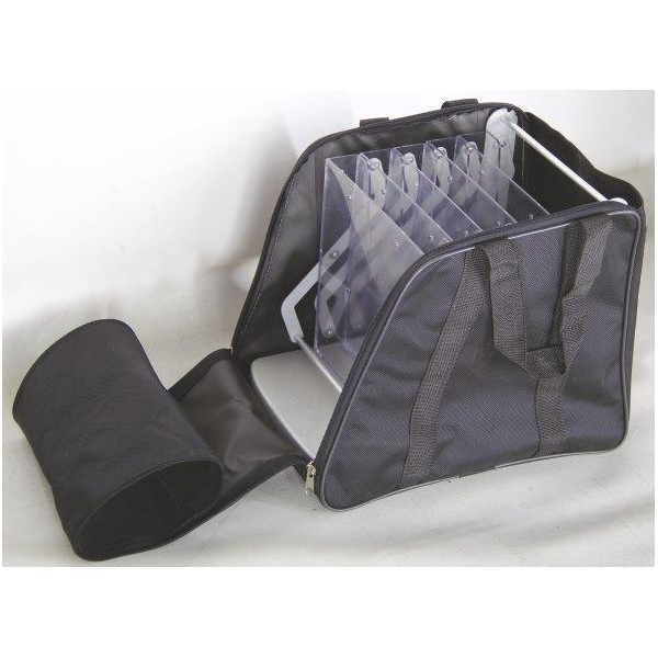 Porta depliant richiudibile con 5 tasche A4