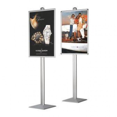 Piantana porta poster Dynamic con cornice a scatto 70x100 cm