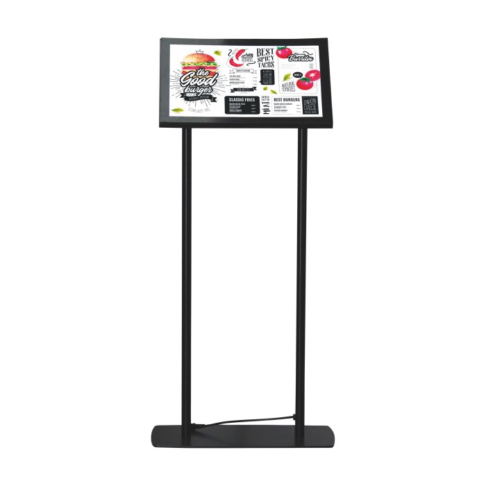 Leggio porta menu Luminoso
