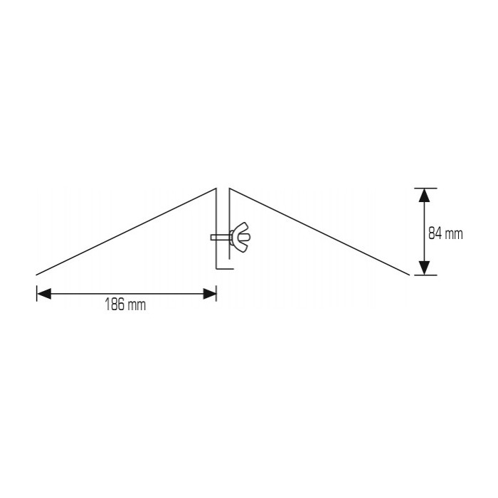 Base porta pannello 100 cm