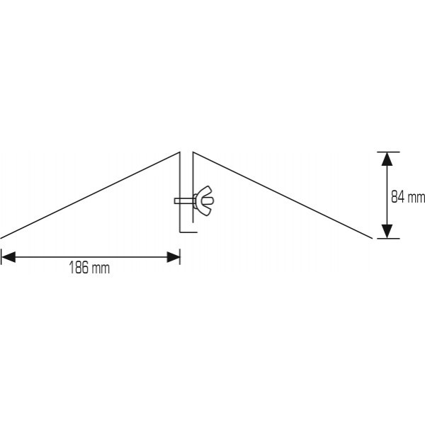 Base porta pannello 100 cm