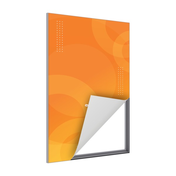 Cornice con stampa in tessuto da parete