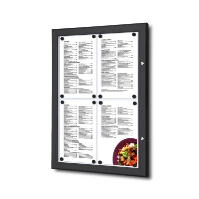 Bacheca nera porta menu da esterno