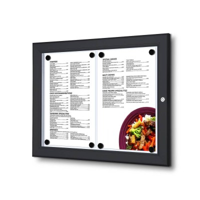 Bacheca nera porta menu da esterno 2