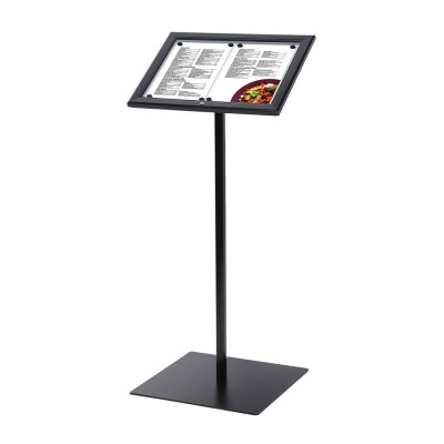 Leggio Porta-menu da esterno nero