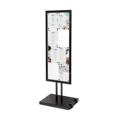 Bacheca per menu con ruote