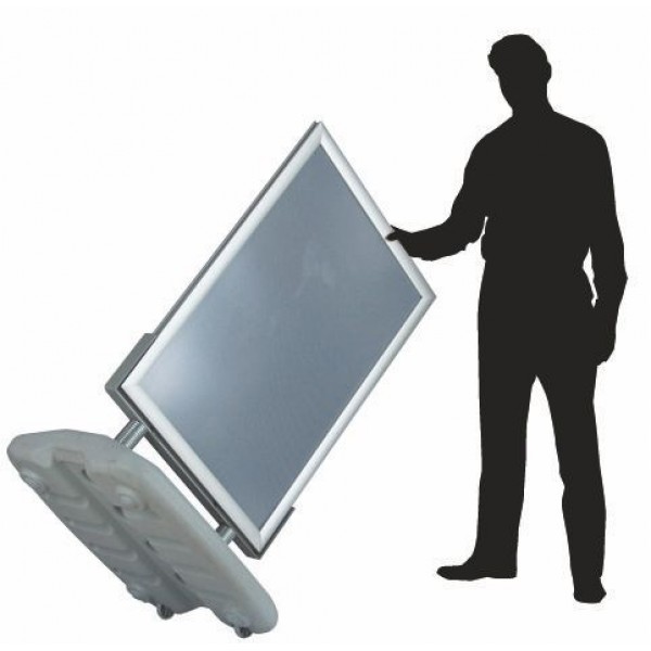 Espositore antivento porta poster 70x100 cm bifacciale