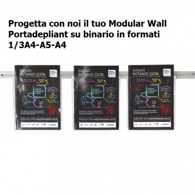 Portadepliant da parete modulare
