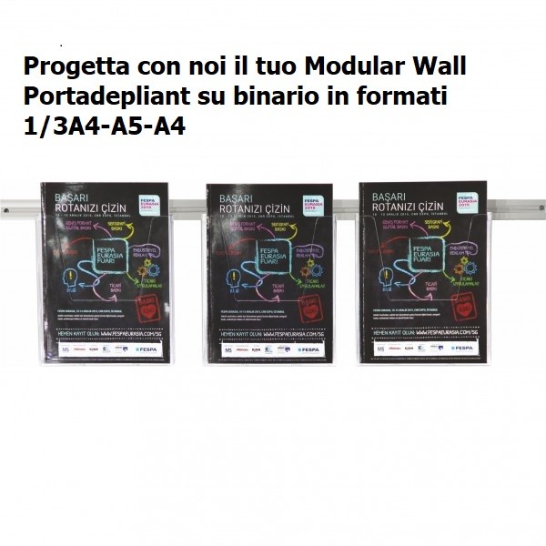 Portadepliant da parete modulare