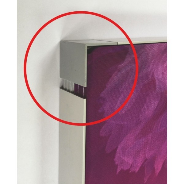 Connettore plastico FF34B per profili porta tessuto stampato