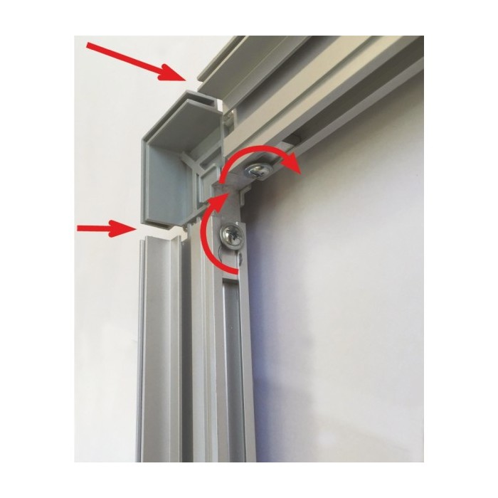 Connettore plastico FF34B per profili porta...