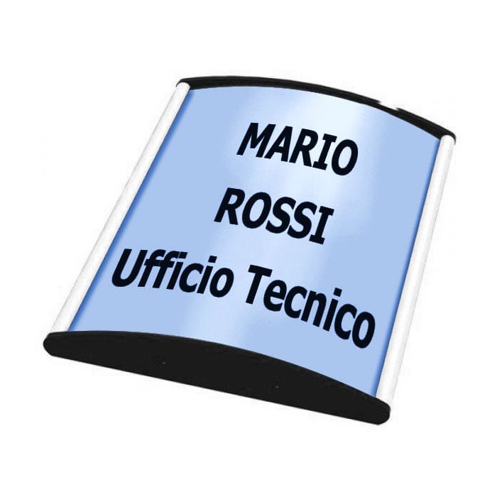 Targa fuori porta in alluminio Delta Sign H10 cm
