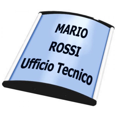 Targa fuori porta in alluminio Delta Sign H15 cm