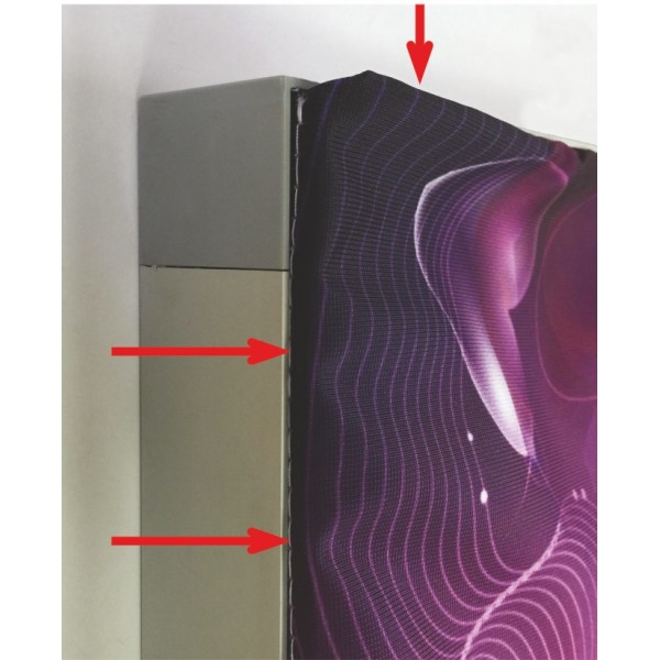 Connettore plastico FF34B per profili porta tessuto stampato
