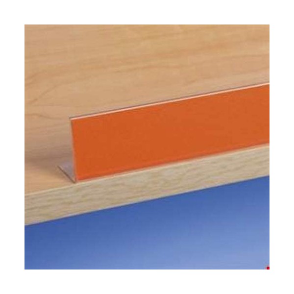 10 profili porta prezzi adesivi inclinati 100x3 cm