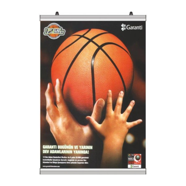 Porta banner da parete