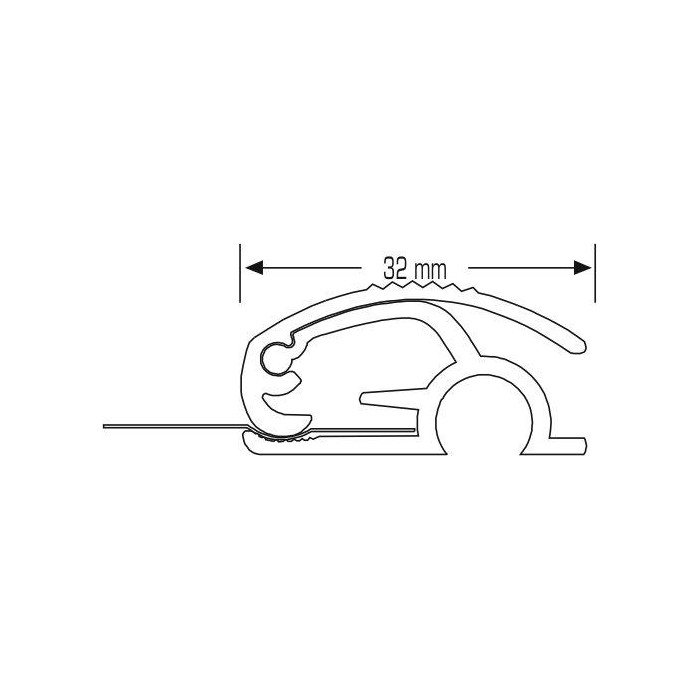 Profili porta banner Poster Clamp 140 cm